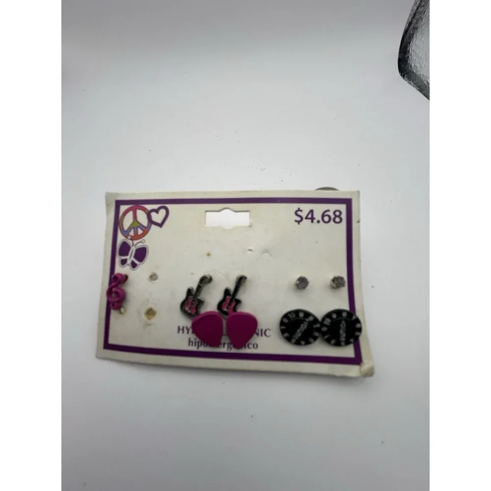 Claire's 10 pairs sensitive solutions stud flower etc &‎ a mixed lot earrings